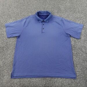 Golden Bear Polo Shirt Mens 2XL Blue Performance Lightweight Golf Preppy Casual